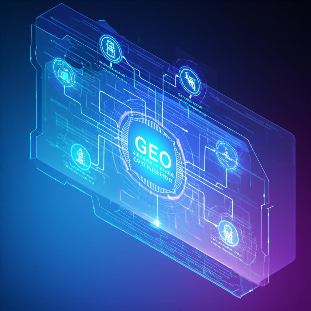 GEO 마케팅과 AI 검색 최적화 개념도